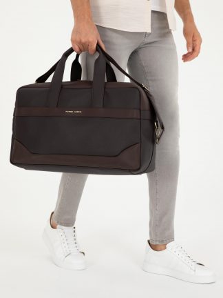 کیف مردانه قهوه ای پیرکاردین