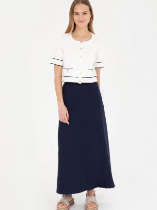 دامن میدی سرمه ای یو اس پولو