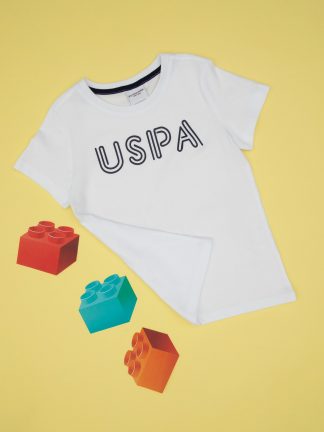 تی شرت پسرانه سفید یو اس پولو