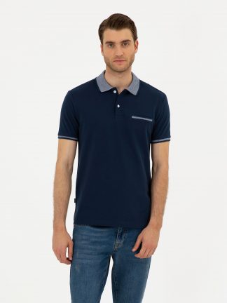 پولوشرت مردانه سرمه ای پیرکاردین