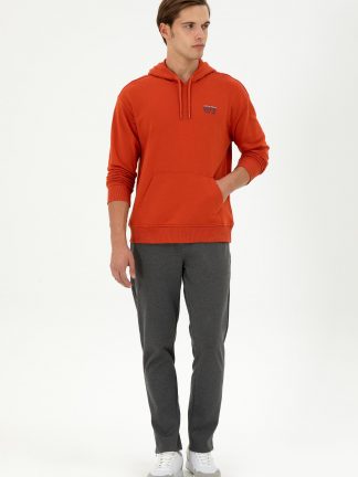 شلوار راحتی مردانه خاکستری تیره یو اس پولو