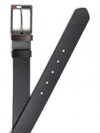 کمربند مردانه مشکی یو اس پولو