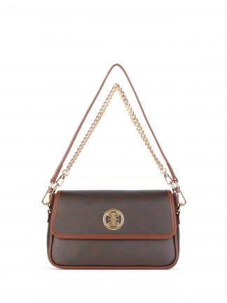 کیف دوشی زنانه قهوه ای پیرکاردین