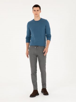 شلوار کتان مردانه خاکستری پیرکاردین