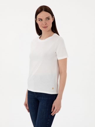 تیشرت زنانه سفید پیرکاردین