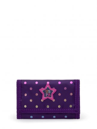 کیف پول دخترانه ارغوانی یو اس پولو