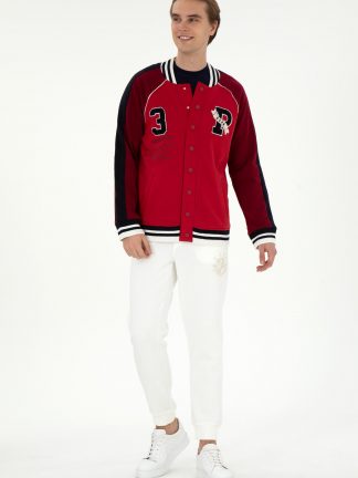 شلوار راحتی مردانه کرم یو اس پولو