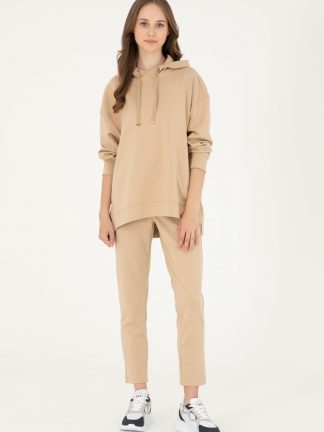 شلوار راحتی زنانه بژ یو اس پولو