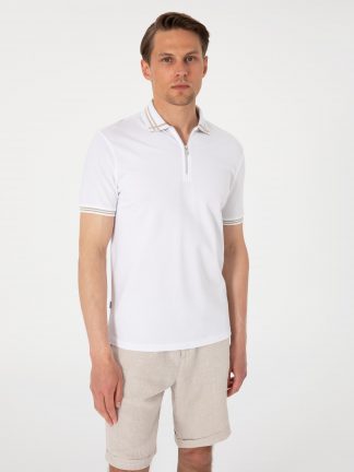 پولوشرت مردانه سفید پیرکاردین