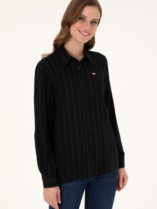 شومیز زنانه مشکی یو اس پولو