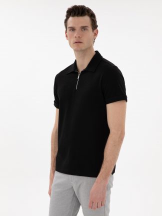 پولوشرت مردانه مشکی پیرکاردین