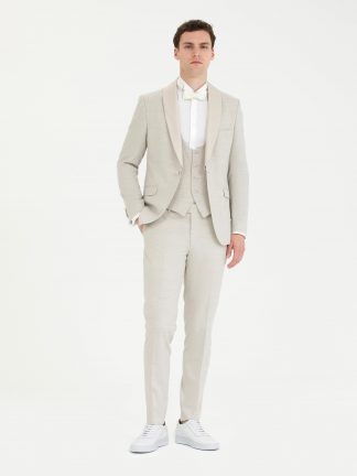 کت و شلوار مردانه بژ پیرکاردین