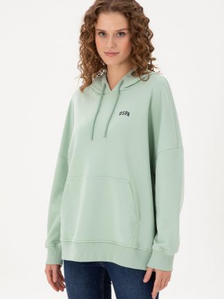 هودی زنانه آبی فیروزه ای یو اس پولو