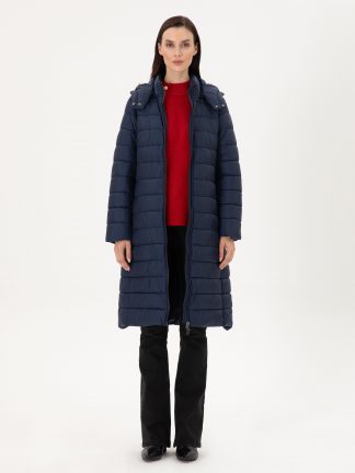 کاپشن زنانه سرمه ای پیرکاردین