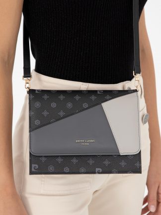 کیف دوشی زنانه مشکی پیرکاردین