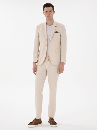 کت و شلوار مردانه بژ پیرکاردین