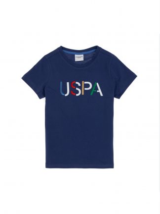 تی شرت پسرانه آبی لاجوردی روشن یو اس پولو