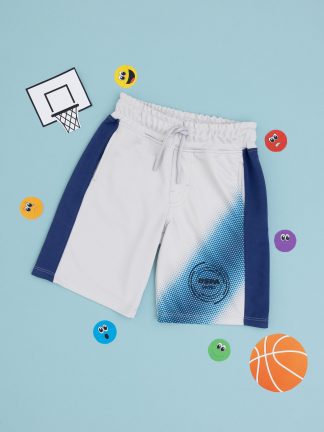 شلوارک پسرانه خاکستری روشن یو اس پولو