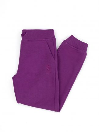شلوار راحتی دخترانه ارغوانی یو اس پولو
