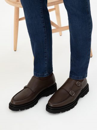 کفش روزمره مردانه قهوه ای پیرکاردین