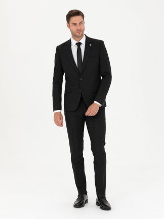 کت و شلوار مردانه خاکستری تیره پیرکاردین