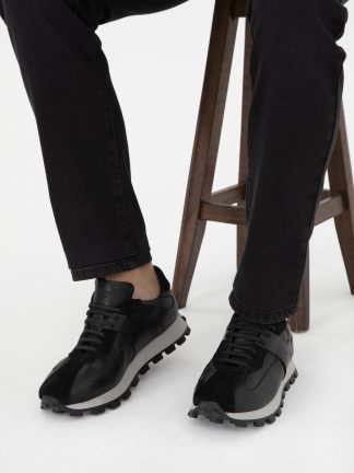 کفش روزمره مردانه مشکی پیرکاردین