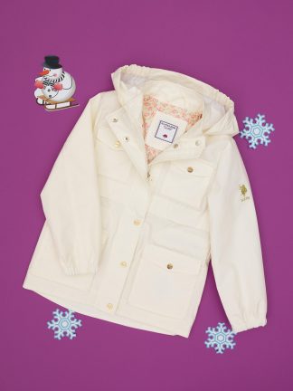 کاپشن دخترانه کرم یو اس پولو