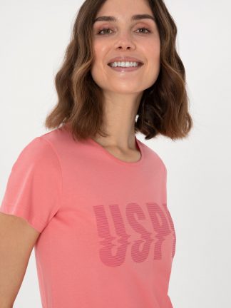 لباس خواب و لانژره زنانه صورتی یو اس پولو