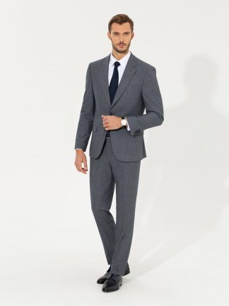 کت و شلوار مردانه سرمه ای پیرکاردین