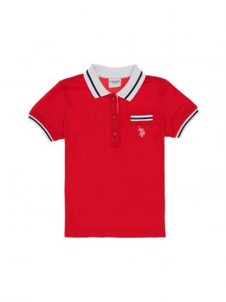 پولوشرت دخترانه قرمز یو اس پولو