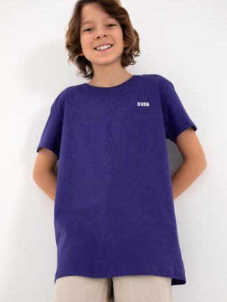 تی شرت پسرانه ارغوانی یو اس پولو