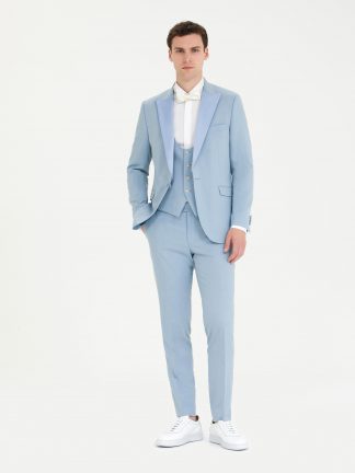 کت و شلوار مردانه آبی روشن پیرکاردین