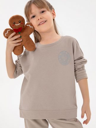 سویشرت دخترانه طوسی یو اس پولو