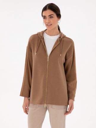 هودی زنانه قهوه ای پیرکاردین