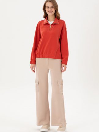 شلوار راحتی زنانه بژ یو اس پولو