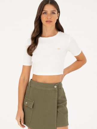 تیشرت زنانه بژ یو اس پولو