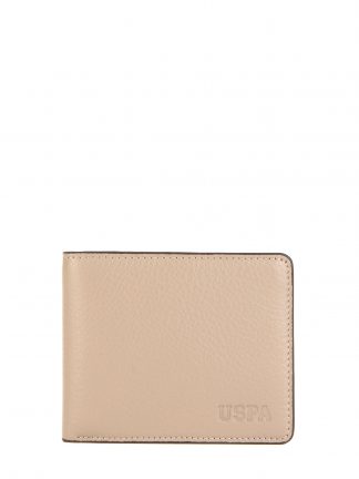 کیف پول و کارت مردانه بژ یو اس پولو