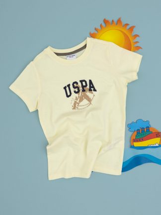 تی شرت پسرانه لیمویی یو اس پولو