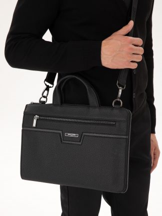کیف مردانه مشکی پیرکاردین