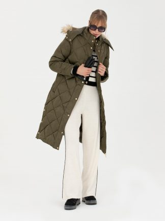 پالتو زنانه قهوه ای پیرکاردین