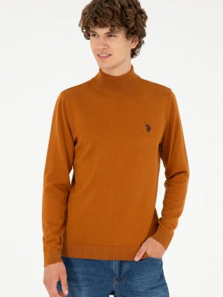 پلیور مردانه نارگیلی یو اس پولو