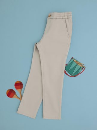 شلوار کتان پسرانه طوسی یو اس پولو