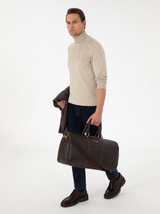کیف مردانه قهوه ای پیرکاردین