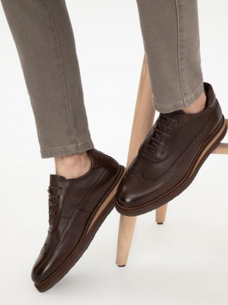 کفش روزمره مردانه قهوه ای پیرکاردین