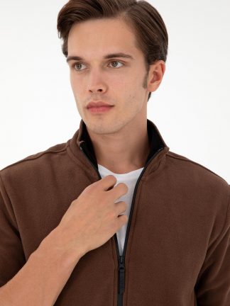 هودی مردانه قهوه ای یو اس پولو