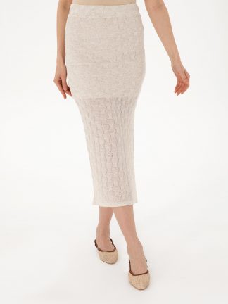 دامن ماکسی کرم پیرکاردین