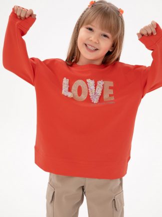 سویشرت دخترانه گل انار یو اس پولو