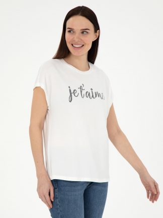 تیشرت زنانه سفید پیرکاردین