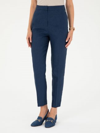 شلوار پارچه ای زنانه سرمه ای پیرکاردین