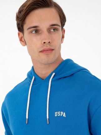 هودی مردانه آبی کوبالت یو اس پولو